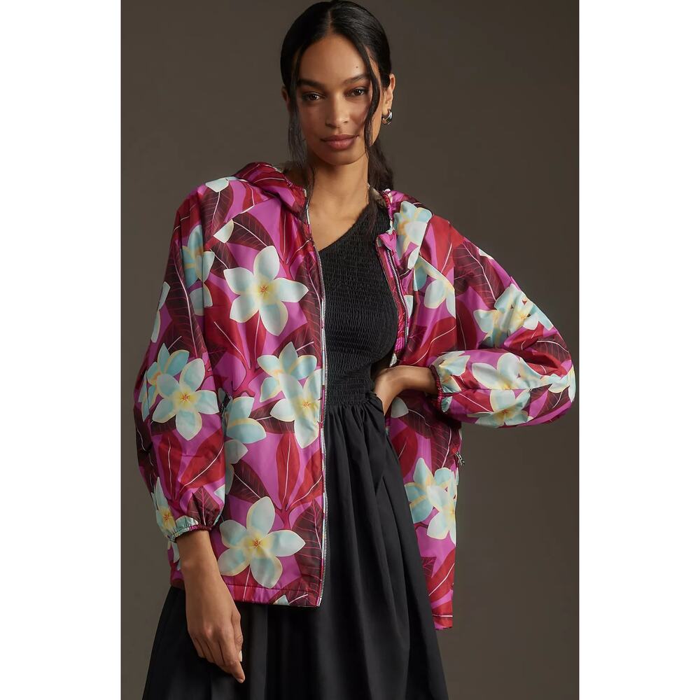New Anthropologie Save the Duck Niam Floral Hooded Coat - Size 2